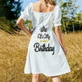 thumbnail image 3 of It's My Birthday Shirt Happy Birthday Sleeveless Dress Bridesmaid dress woman Evening dresses summer dresses, 3 of 6