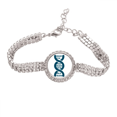 thumbnail image 1 of Interesting Quality Fun Genes Tennis Chain Anklet Bracelet Diamond Jewelry, 1 of 3