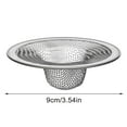 thumbnail image 2 of Bathroom Sink Strainer Drain Strainer Hair Catcher for Kitchen I Shower Bathtub Mesh Stainless Steel Stopper Sink Bathroom & Laundry Sink Drain Basket Filter/Filter 3.54In, 2 of 6