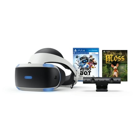 Sony PlayStation 4 VR, ASTRO BOT Rescue Mission + Moss Bundle, Black,