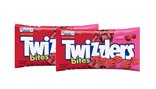 Twizzlers Cherry Bites, 16-Ounce Bags ( Pack of 2)