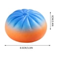 thumbnail image 4 of Juguete colorido con bollo al vapor y blandito con caja – Suave apretón sensorial de TPR, adorable decoración de escritorio Kawaii, juguete antiestrés portátil de 3,35 pulgadas para adultos, 4 of 7