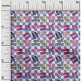 thumbnail image 2 of oneOone Polyester Spandex Medium Blue Fabric Beach Slipper Craft Projects Decor Fabric Printed By The Yard 56 Inch Wide, 2 of 4