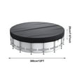 thumbnail image 2 of LSLJS 12FT Swimming Pool Cover Circular Swimming Pool Cover Suitable For Ground Swimming Hot Water Bathtub Cover, 2 of 2