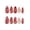 B, variant on BUDAO00 Fall Press On Nails, Brown Orange Maple Leaf Design with White Accent Nails, Medium Long Square Full Cover Fake Nails for Fall Events, Autumn Outfits and Manicure Styling
