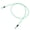 Green, variant on LAZIOEGR Mini Steel Wire Cable Lock – 3.5" x 4.3" Dual‑Loop Design, 0.05 lb, Silver, Ideal for Bikes, Scooters & Car Covers