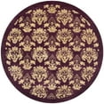 thumbnail image 4 of Hand-Tufted Gold & Wine Wool Rug (4 ft. x 6 ft.), 4 of 6