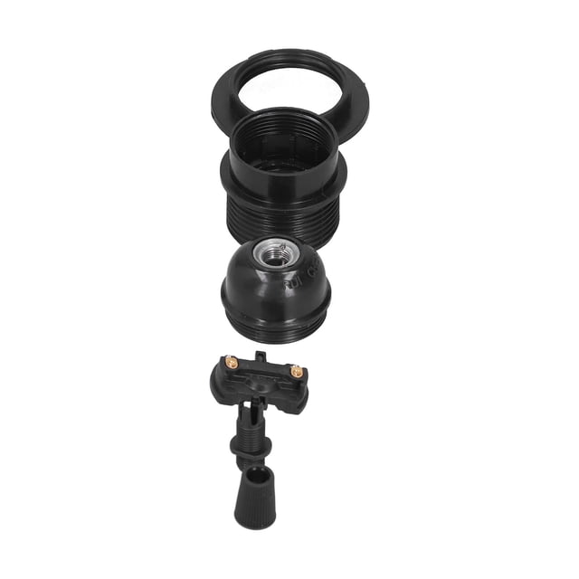 Base de lámpara E27 portalámparas E27 accesorio de lámpara con casquillo de luz con clip para cable AC85-265V base de tornillo E27 negra para decoración de hotel sala de ANGGREK Otros