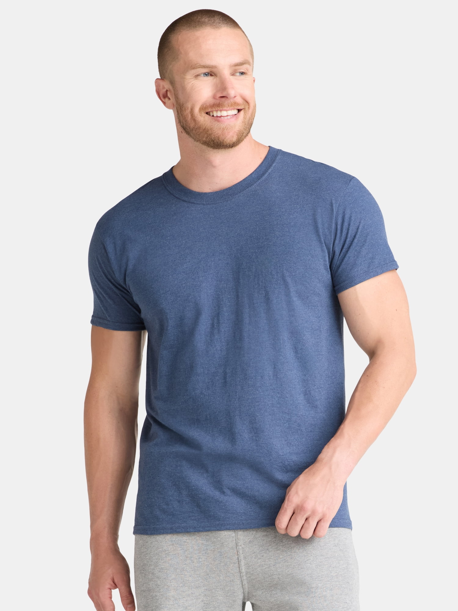 Athletic Works Men's and Big Men's Cotton Active Tee, 4-Pack, Sizes XS-5XL
