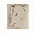 thumbnail image 5 of Woolrich 100 Percent Cotton Flannel Printed Sheet Set in Tan Dog, 5 of 6