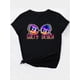 thumbnail image 3 of Camiseta de verano para mujer con Cuello RedondoStylish Casual Top with a Round Neck And Short Sleeves Featuring a Beautiful Beach Letter Print for Black Women.Father's Day, Mother's Day, New Year,, 3 of 7