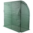 thumbnail image 6 of ENTU 3 Tier Lean-To Portable Greenhouse Heavy Duty Indoor Outdoor Garden Greenhouse Wire Shelves 2 Roll-Up Zipper Doors 79x39x83 inch PE Weatherproof Cover, 6 of 10