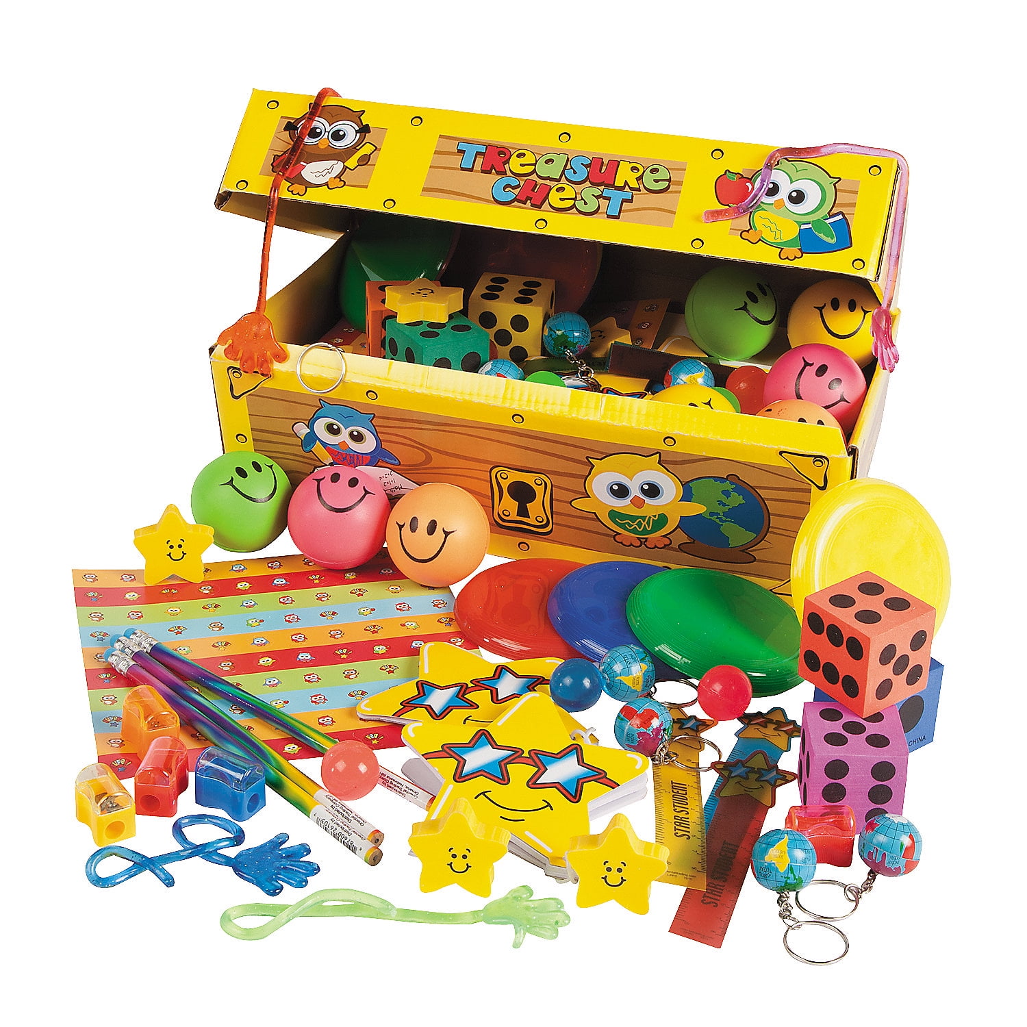 Play Day Treasure Chest with 20-Piece Sand Toys, Brown