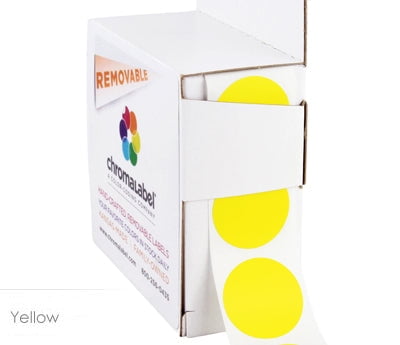 ChromaLabel 1 Inch Round Permanent Color-Code Dot Stickers 1000 per Dispenser Box Aqua 
