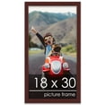 thumbnail image 2 of 18x30 Traditional Walnut Complete Wood Picture Frame with UV Acrylic, Foam Board Backing, & Hardware, 2 of 8