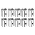 thumbnail image 1 of Unique Bargains Round Coupling Nut M10 to M8 Adapter Screw Thread Convert Sleeve Connector Rod Bar Stud Tube Nut Silver 10 Pack, 1 of 4