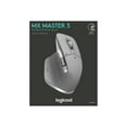 thumbnail image 5 of Logitech MX Master 3 Wireless Computer Mouse, 7 Buttons, 2.4GHz, Bluetooth, Mid Gray, 5 of 8