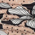 thumbnail image 6 of LR Home Beige/Black Tropical Floral Hand-Woven Throw Pillow Cover, 6 of 8