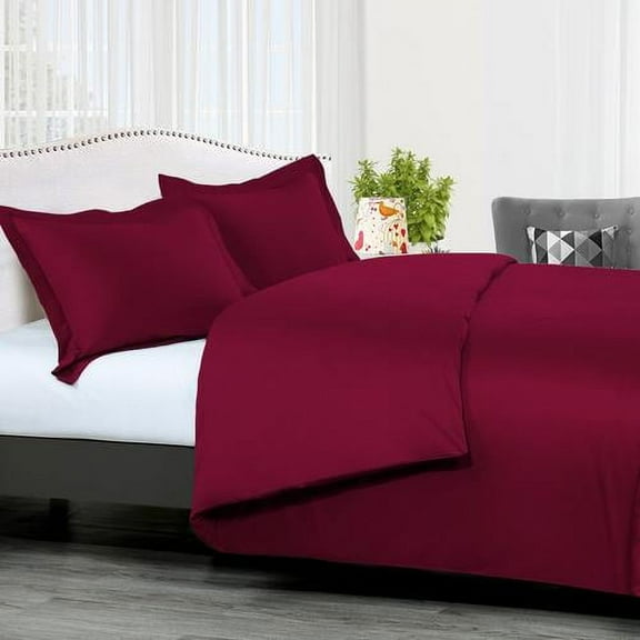 Luxury Duvet Cover Set Solid 300 Thread count
