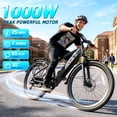 thumbnail image 3 of TST Electric Bike for Men, Peak 1000W E Mountain Bike, Electric Bicycle, 27.5" Tire EBike, Hydraulic Disc Brakes, 48V/15Ah Battery UL2849, 3 of 11