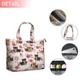 thumbnail image 2 of Yorkie and Pioneer Flower Travel Tote Bags for Women Carry On,Large Weekender Bags for Women Travel,Multi Functional Duffle Bag for Work,Shopping,Sports, 2 of 5