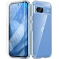 thumbnail image 1 of KOMI for Google Pixel 8A Case: Support Magnetic Charging Frosted Translucent Back Protective Phone Cover - Matte Military Grade Full Protection Drop Proof Shockproof Tough Cases - 6.1 inch (Black), 1 of 5