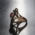 thumbnail image 4 of AYYUFE Vintage Women Hollow Floral Rhinestone Statement Ring Jewelry Party Cocktail Alloy, Rhinestone Multi-color, 4 of 7