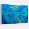thumbnail image 1 of Design Art Light Blue Acrylic Paint  Canvas Print, 1 of 3