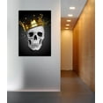 thumbnail image 4 of Cortesi Home  "Royal Skull" by Nicklas Gustafsson, Giclee Canvas Wall Art - Gold 12" x 16", 4 of 5