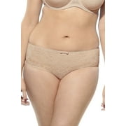 Sculptresse by Panache BLACK Pure Lace Brief Panty, US 6X-Large, UK 26