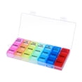 thumbnail image 1 of MasteelfCA ULTNICE 21 Grids Pill Box Portable Monthly Pill Organizer Pill Container Storage Box Medicine Case, 1 of 7