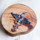 thumbnail image 3 of Piedra Preciosa Piedras Multicolores ángel Colgante Joyería jinwen Pendiente del encanto, 3 of 8
