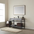thumbnail image 4 of Miseno 702548-TB-WK Funes 48" Free Standing Single Basin Vanity Set - Matte Black / Gray, 4 of 7