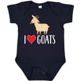 thumbnail image 3 of Inktastic Goat Cute I Love Goats Farm Animal Boys or Girls Baby Bodysuit, 3 of 5
