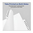 thumbnail image 4 of Preprinted Legal Exhibit Side Tab Index Dividers, Avery Style, 10-Tab, 18, 11 X 8.5, White, 25/pack, (1018) | Bundle of 2 Packs, 4 of 5