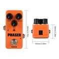 thumbnail image 2 of KOKKO FPH2 PHASER Electric Guitar Effect Pedal Portable Guitar Effector Phase Mini Single Electric Guitar Effect Pedal Analog Effect with Rate/Depth/Mix 3 Control Knobs True Bypass for Elect, 2 of 6
