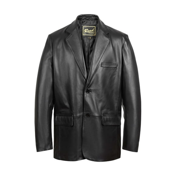 REED MEN'S LEATHER BLAZER JACKET (IMPORTED) (XLT)