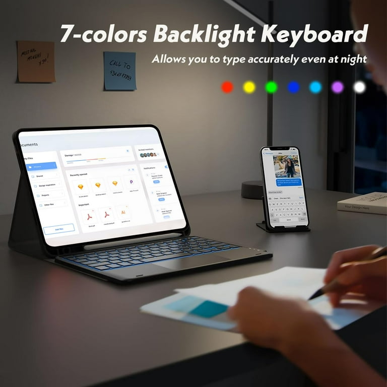 XZAMB Keyboard Case Compatible with iPad Pro 12.9 Inch 2017/2015
