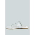 thumbnail image 4 of MILA White Toe Ring Thong Slip Ons, 4 of 7