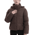 thumbnail image 2 of PUFFIT Women Puffer Jacket Hood Winter Water Repellent Wind-resistant Ladies Classic Quilted Padded Coat Big Pocket, 2 of 5