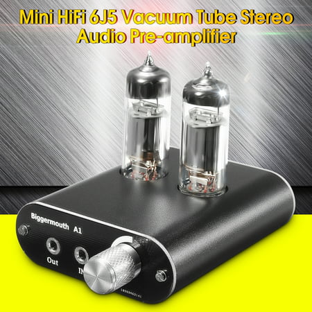 Mini 6J5 Stereo AMP Class A Vacuum Tube Buffer Headphone Amplifier Stereo HiFi Earphone