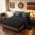 thumbnail image 5 of Manfei RetroCamo American Flag Full Size Bedding Sets, Fourth of July Full Size Bed in a Bag, Gray Green Beige, Black Reversible 7 Pieces, 5 of 6