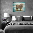 thumbnail image 2 of Cute Highland Cow Wall Art Funny Farm Highland Cow Animal Wall Decor Pictures Canvas Print Framed Painting Modern Home Decoration Artwork for Bedroom Living Room 16"x12", 2 of 6