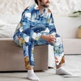 thumbnail image 7 of Uemuo Marine Animals Pattern 2-Piece Loungewear Set - Men’s Soft Sleepwear, Cozy Winter PJs, Comfy Sleep Set-XX-Large, 7 of 7
