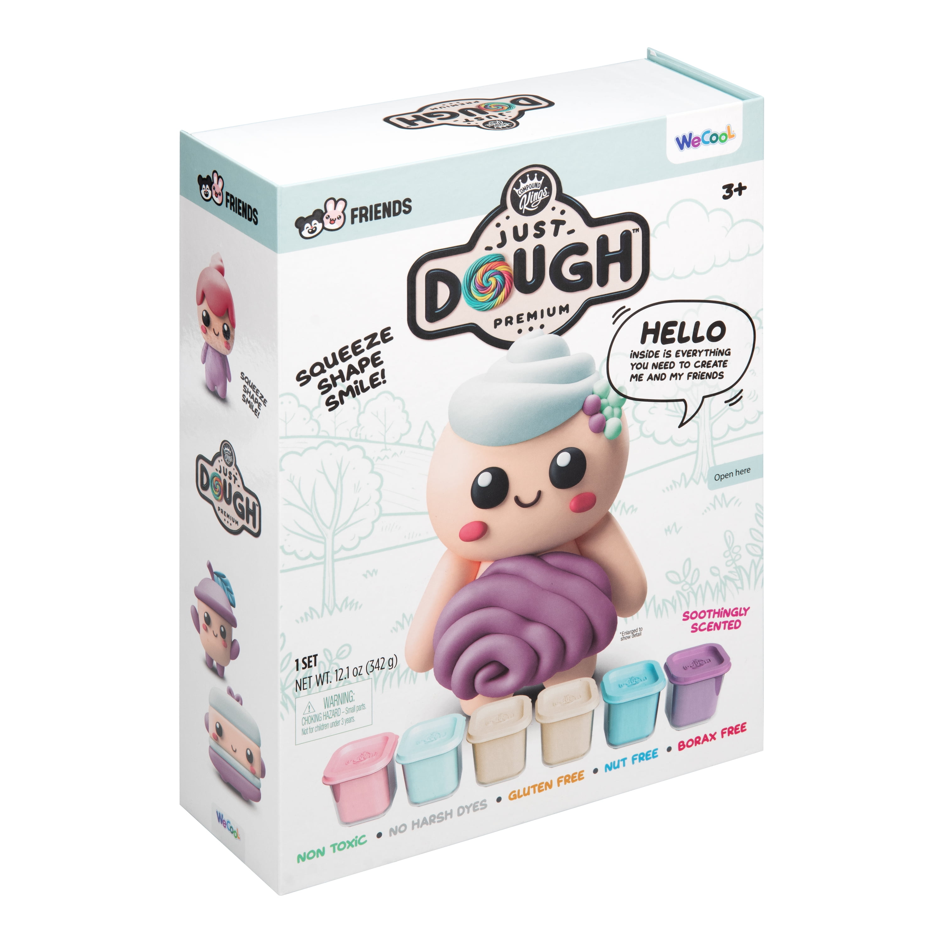 Compound Kings, Just Dough, Play Dough, Swirlz Character Pack, Multicolor, Children Ages 3 and up