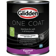 Glidden One Coat Touch of Lime / Green Eggshell Interior Paint with Primer, 1 Quart