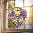 thumbnail image 5 of RKSTN Handmade Heavenly Angel Window Decoration–Cross And Lily Design For Prayer And Family Blessings 10 Cm, 5 of 5