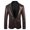 Coffee, variant on Men's Glitter V-neck Slim Fit Long Sleeves Suit Single Row Single Button Suit Jacket White XL(XL)