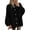 Black, variant on Cardigan Sweaters for Women Fall Clothes Lantern Long Sleeve Button Open Front Chunky Knit Oversized Sweater