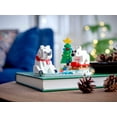 thumbnail image 3 of LEGO Wintertime Polar Bears 40571 Christmas Décor Building Kit, Polar Bear Gift, Great Stocking Stuffer for Kids, Features a Christmas Tree Toy and Two Polar Bear Toys, 3 of 4